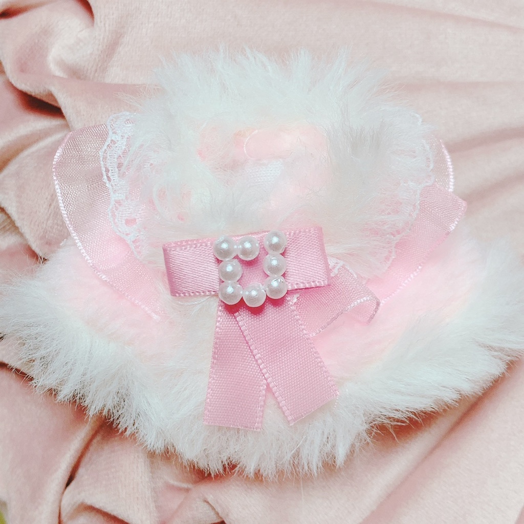 ねこみみベレー帽ふわふわケープセット