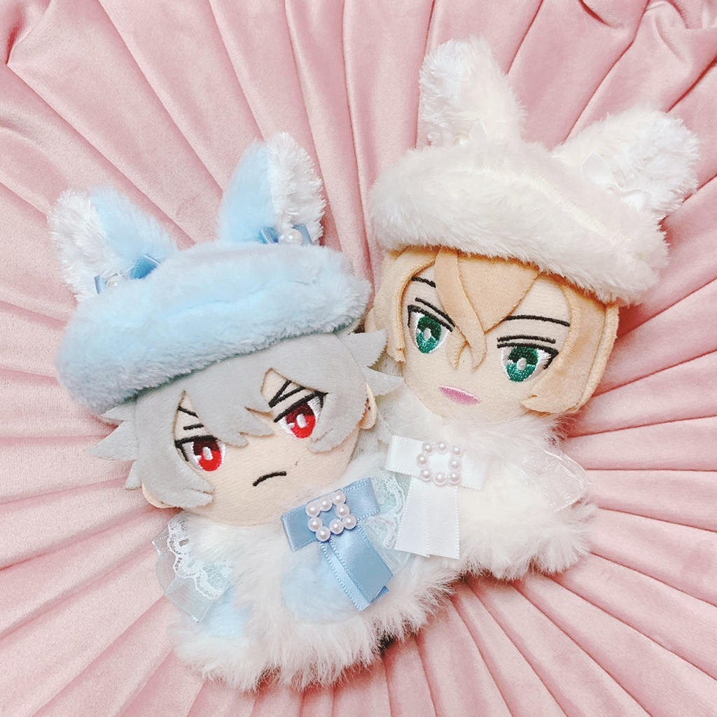 ねこみみベレー帽ふわふわケープセット