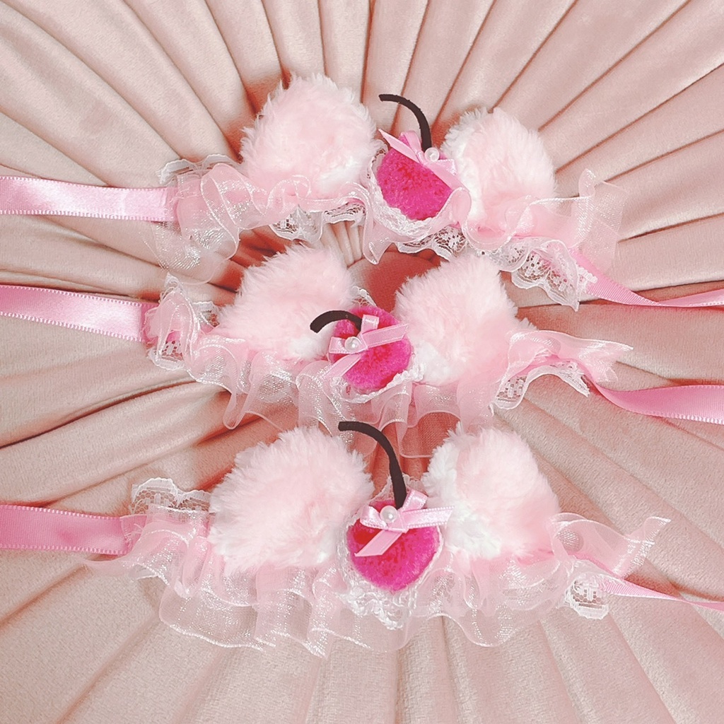 パッションピンクチェリー ねこみみ ヘッドドレス