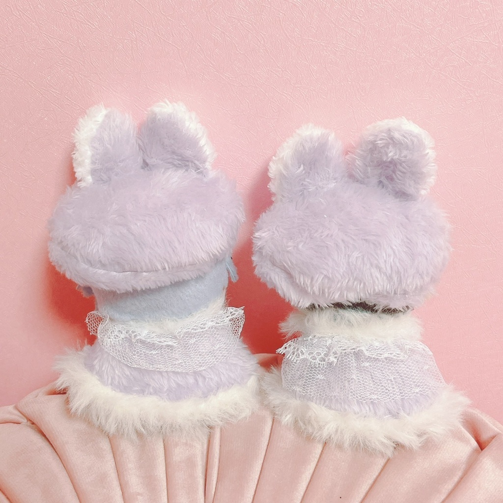 ねこみみベレー帽ふわふわケープセット*パープルver.