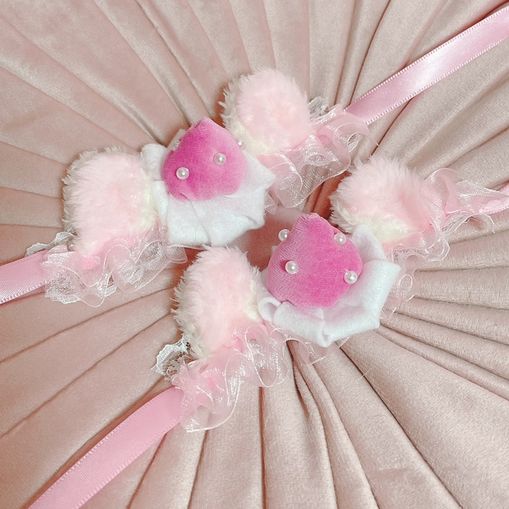 ホイップ ピンクベリー にゃんこヘッドドレス