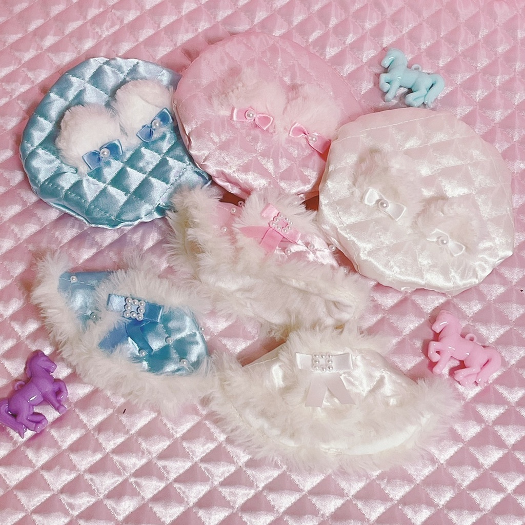 キルティング パール ねこみみ帽 ケープセット 大きめサイズ