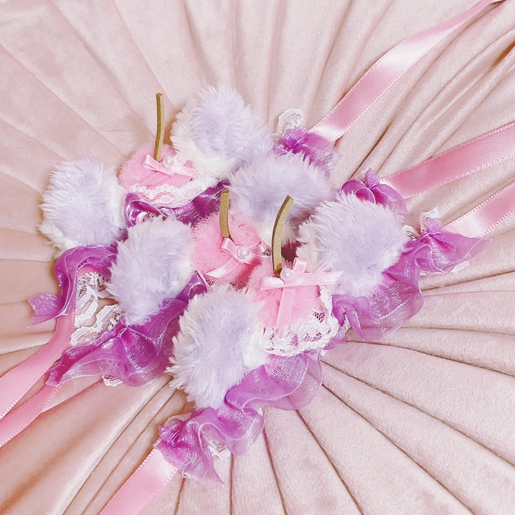 ピンクチェリー フェアリーカラーねこみみ ヘッドドレス