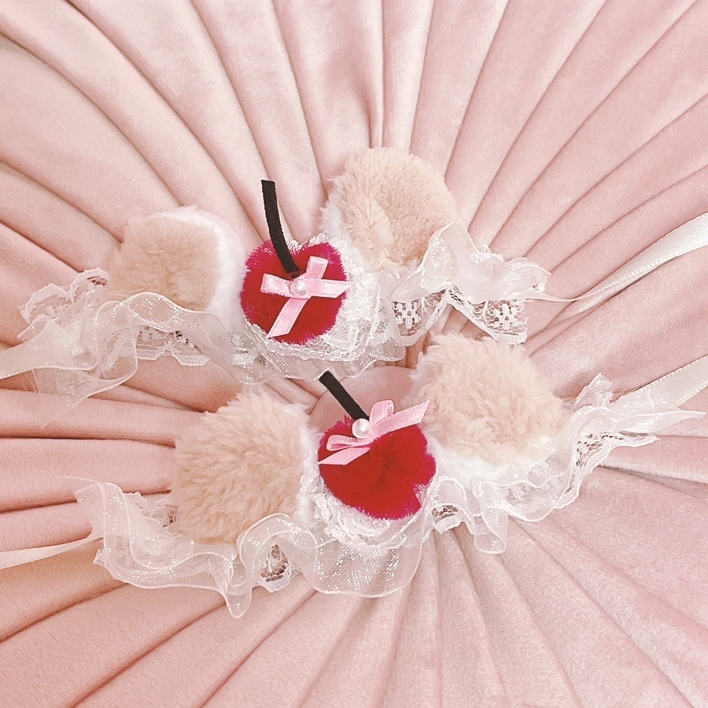 ダークチェリー モカねこみみ ヘッドドレス