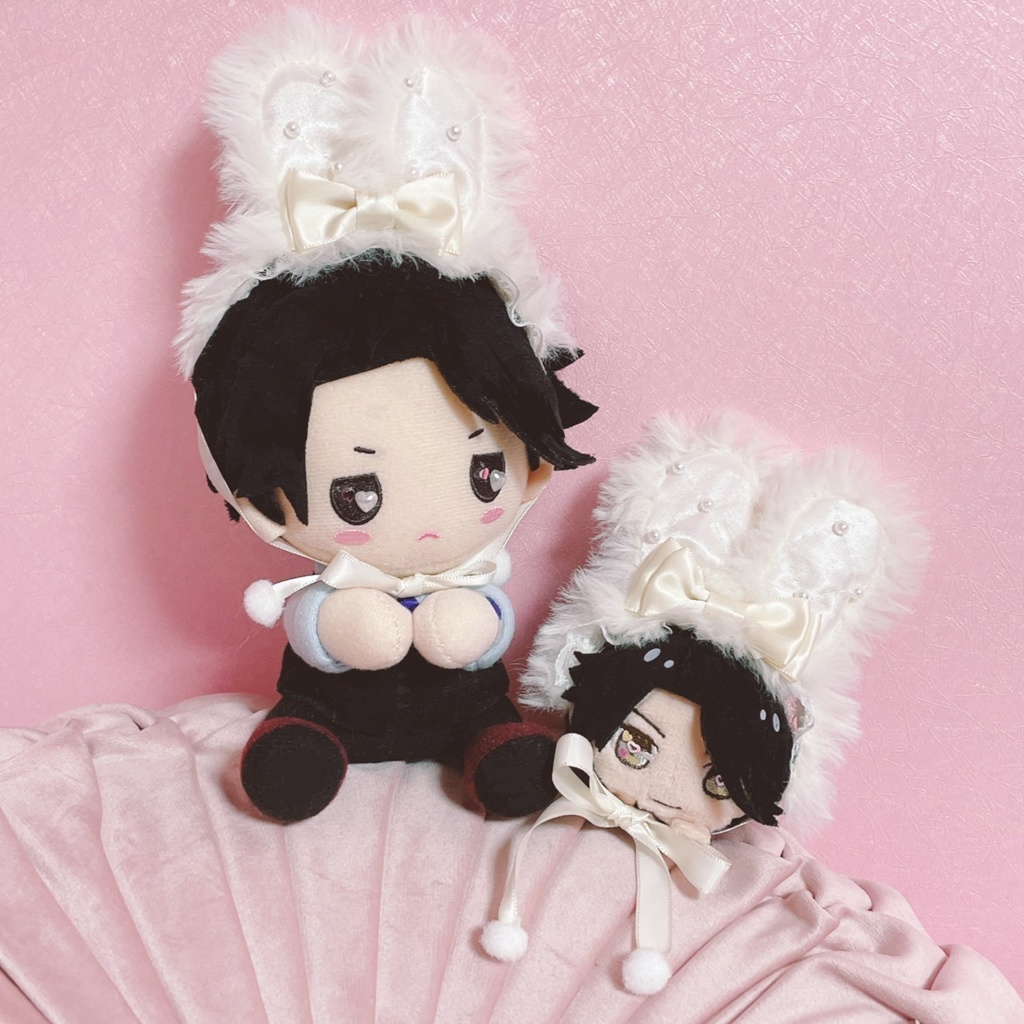 キルティングパール うさみみヘッドドレス ファーver.