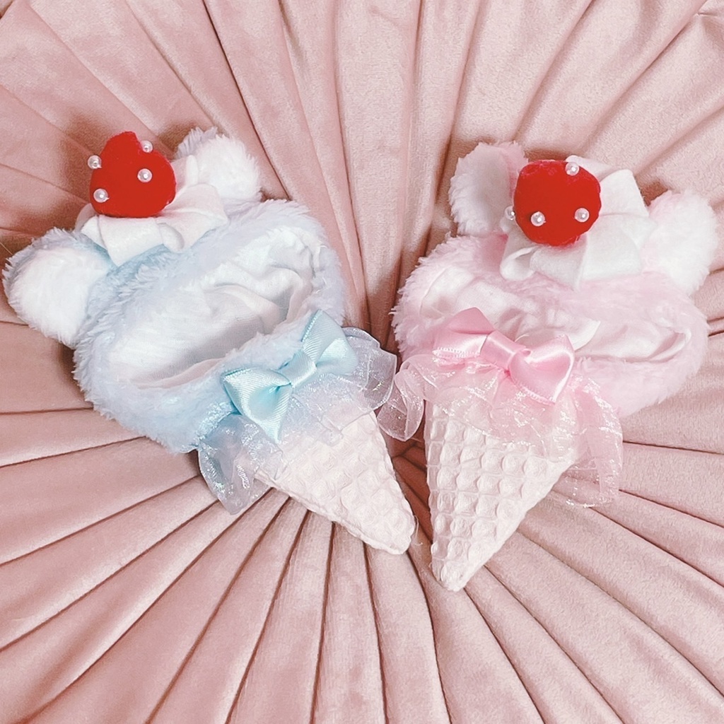 ねこみみ アイスクリーム 着ぐるみ いちごver. 小さいサイズ