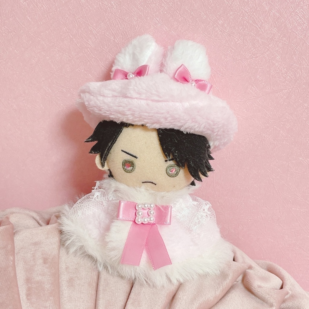 ねこみみベレー帽ふわふわケープセット