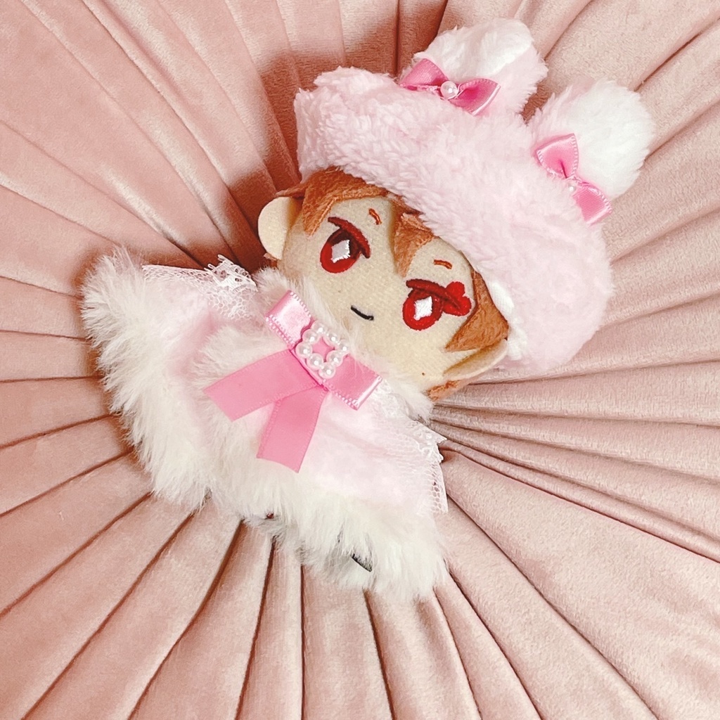 ねこみみベレー帽ふわふわケープセット