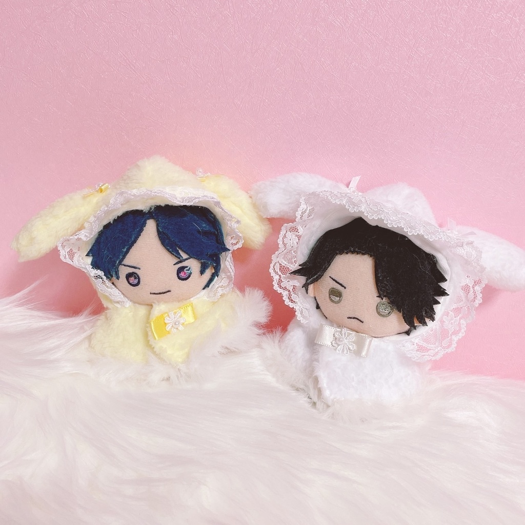 フード付きうさちゃんケープ