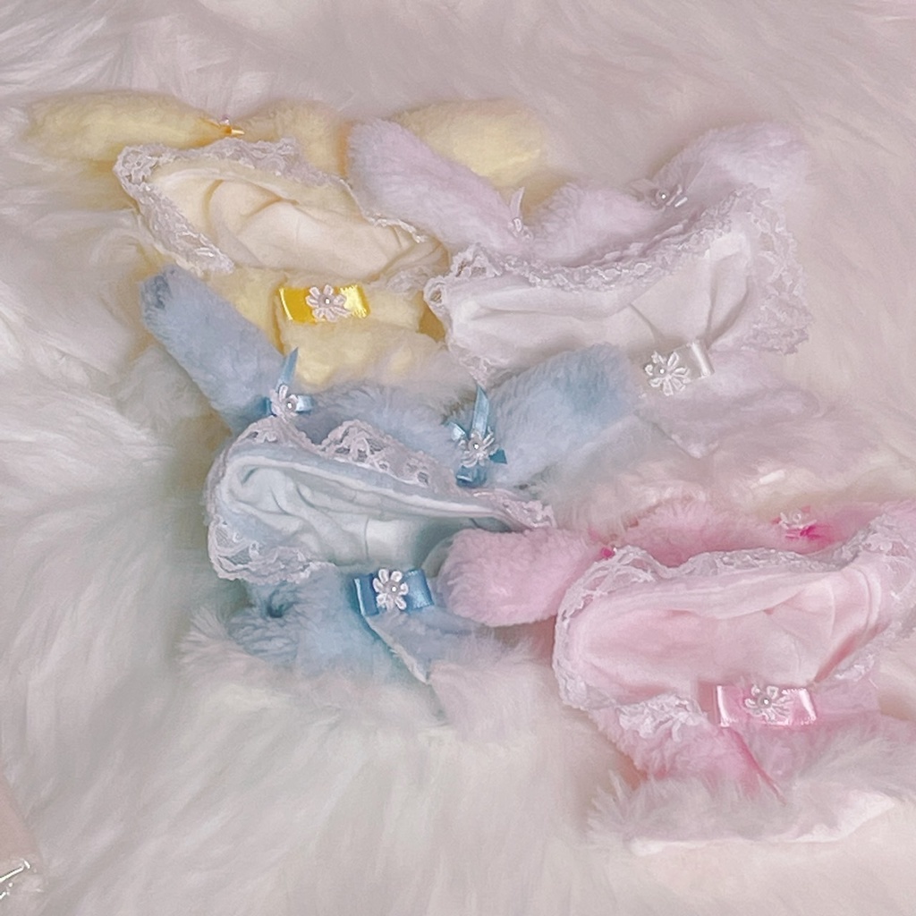 フード付きうさちゃんケープ