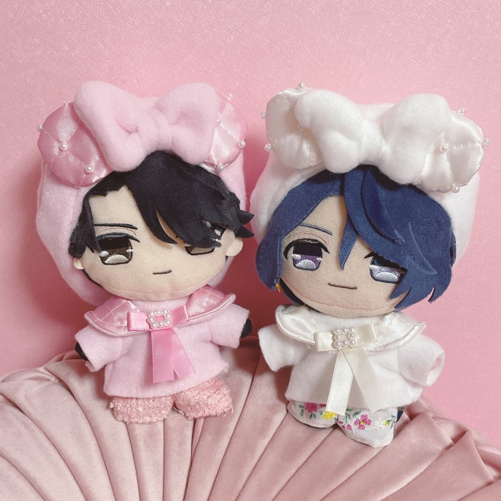 キルティングパール ビッグ襟トップス&くまみみベレー帽