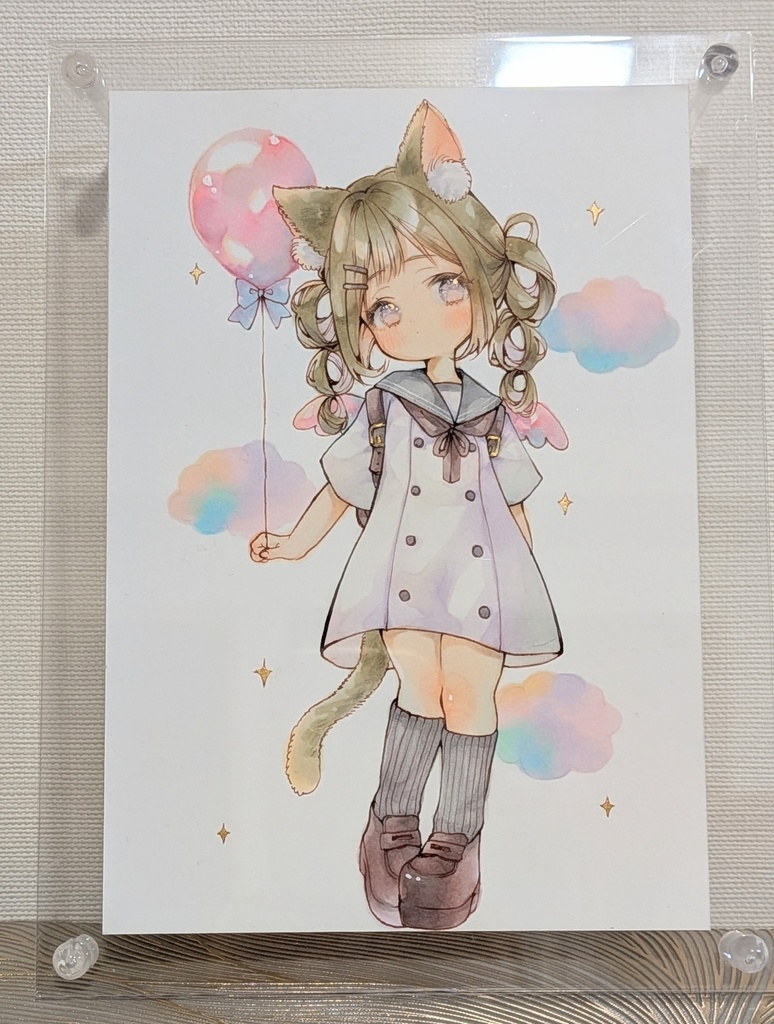 原画（変形サイズ）【ゆみめるふうせん】