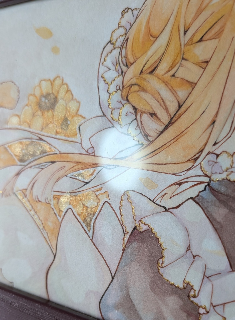 額装原画◎ねこじた◎オリジナル