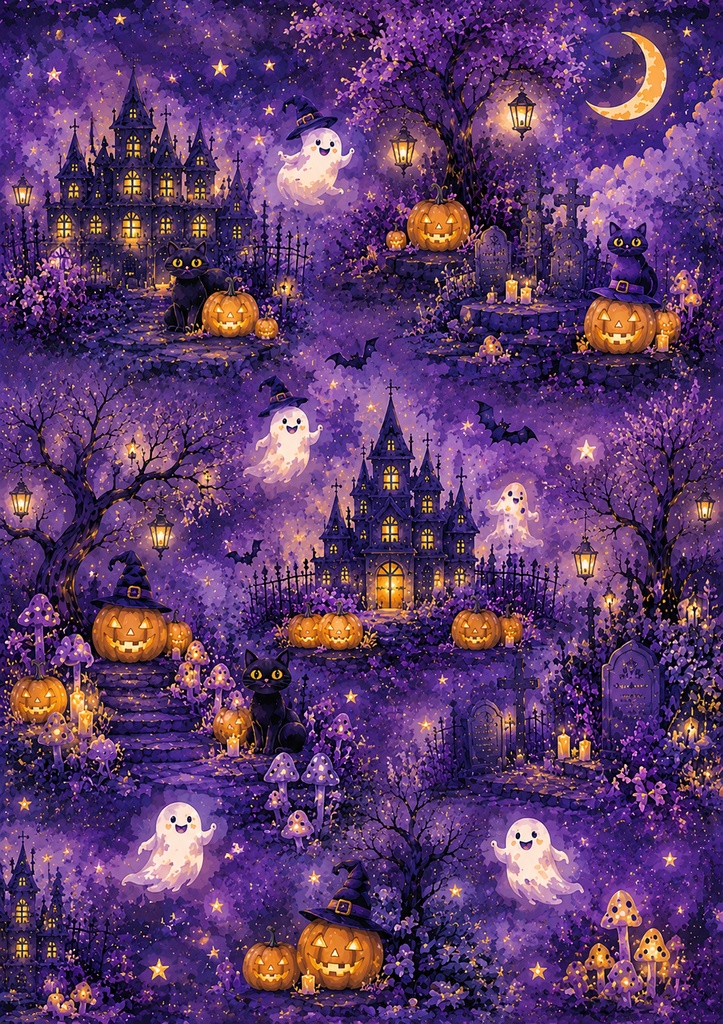 ハロウィンデザインペーパーVol.3
