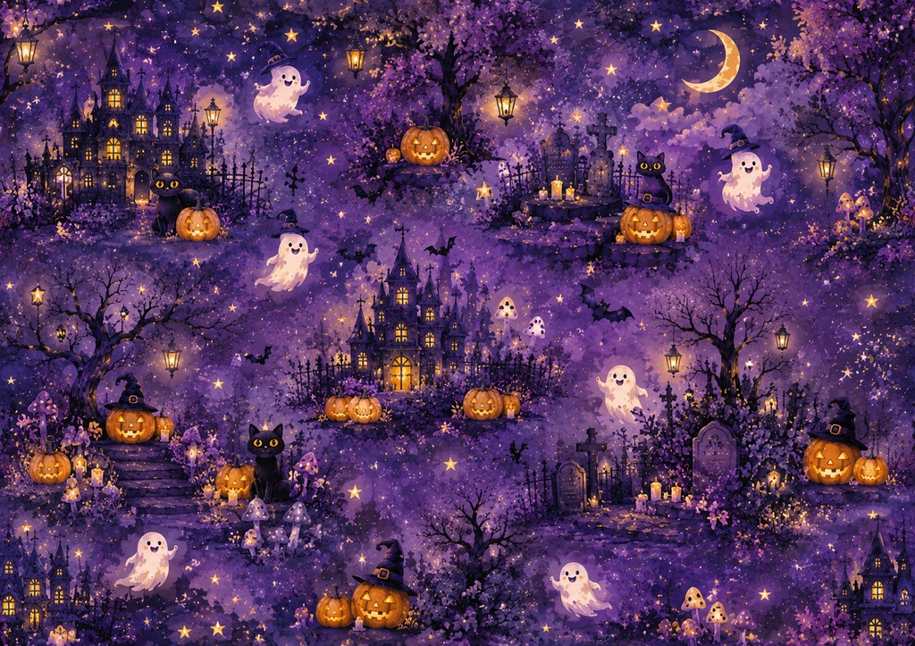 ハロウィンデザインペーパーVol.3