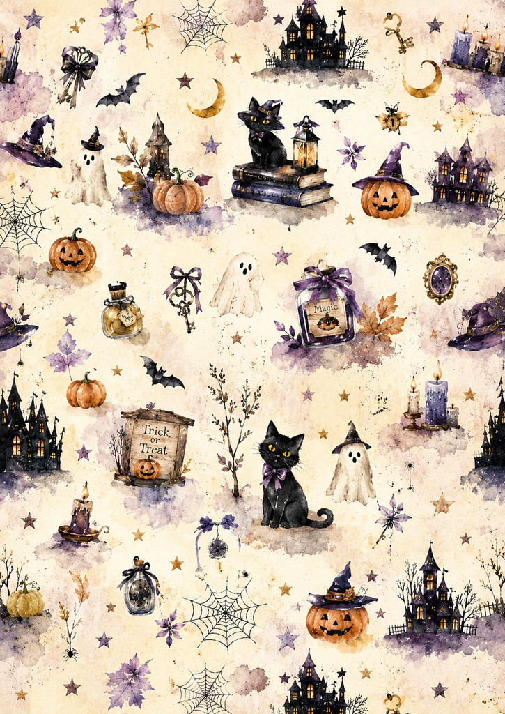 ハロウィンデザインペーパーVol.4