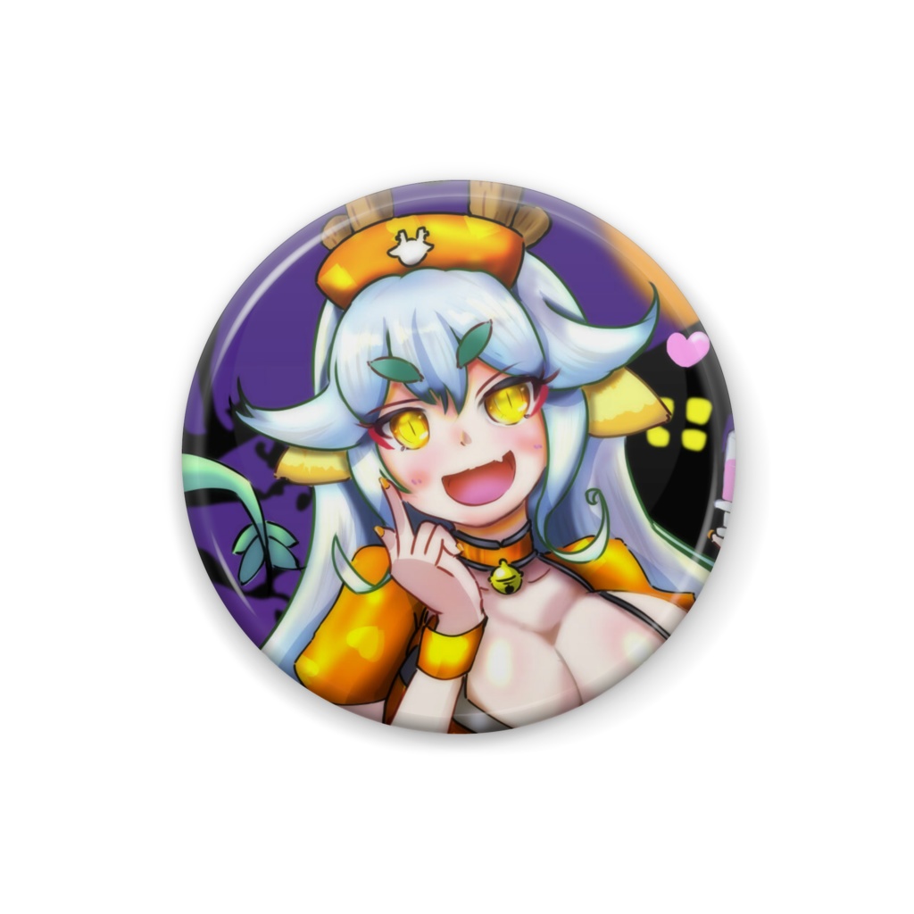 ハロウィン限定 けまナース 缶バッチ25mm