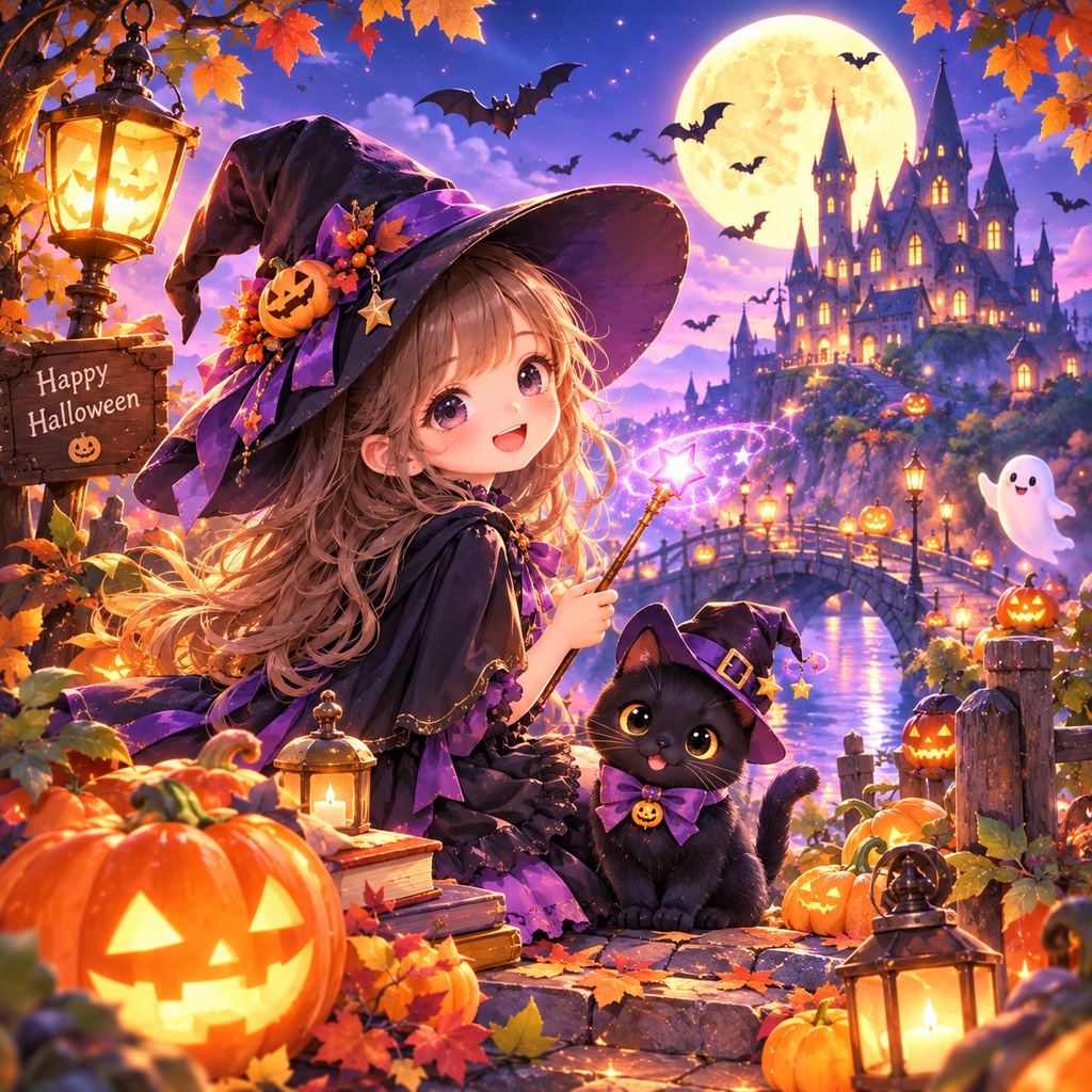 ハロウィンデザインデジタルペーパー