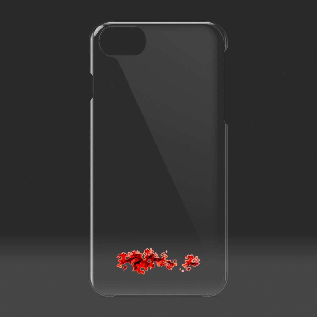 血まみれiPhoneケース- iPhone 6 / 7 / 8 / SE2 - クリア