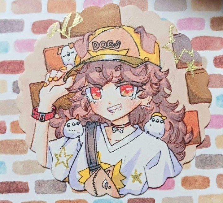 手描きコースター　オリジナル　原画
