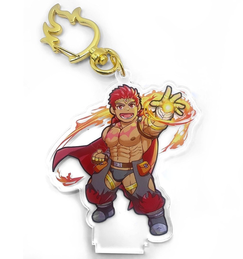 炎の精霊ザック アクリルスタンドキーホルダー