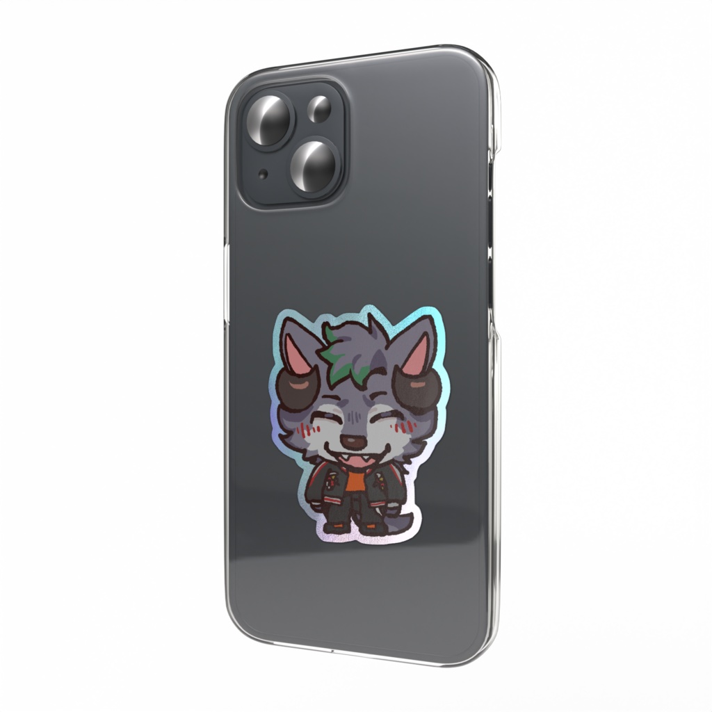 ミニカサイ オーロラスマホステッカー