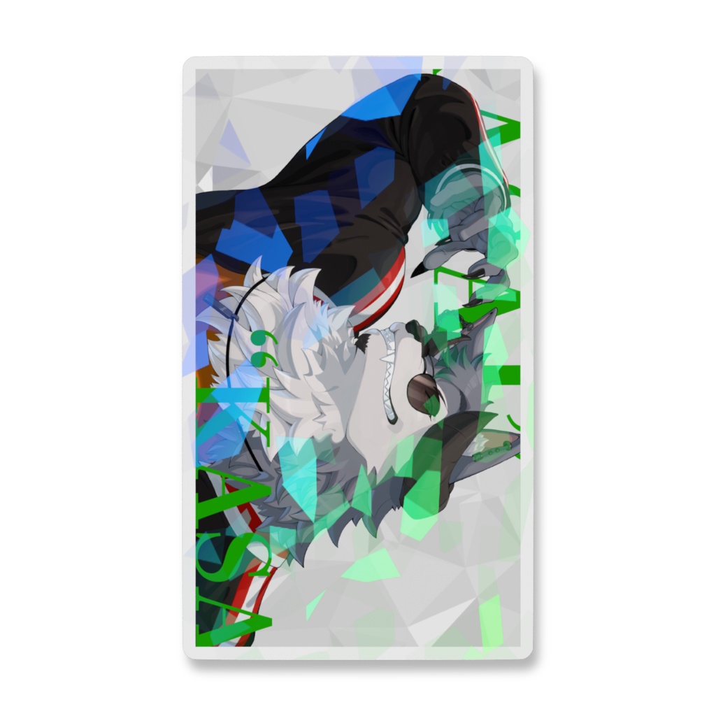 ソシャゲ風イラスト カサイステッカー