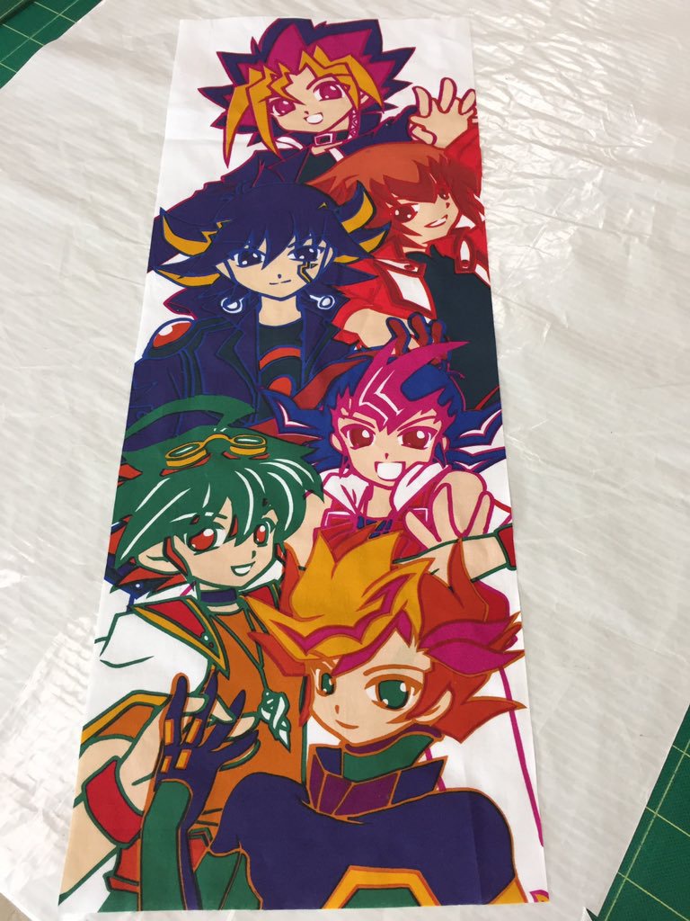 遊戯王シリーズ主人公手ぬぐい