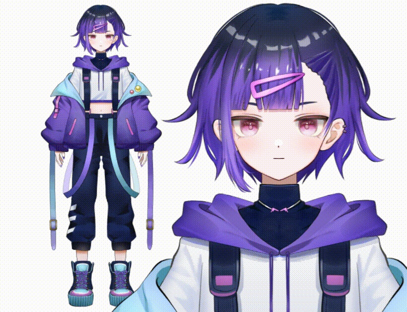 ☆12月31日まで1000円セール!☆紫デビルの男の子【汎用モデル】