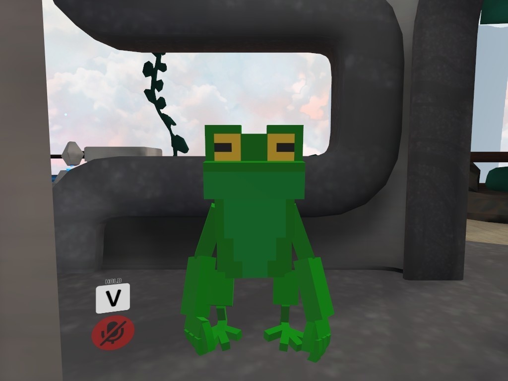 オリジナル3Dモデル ボクセルなカエル