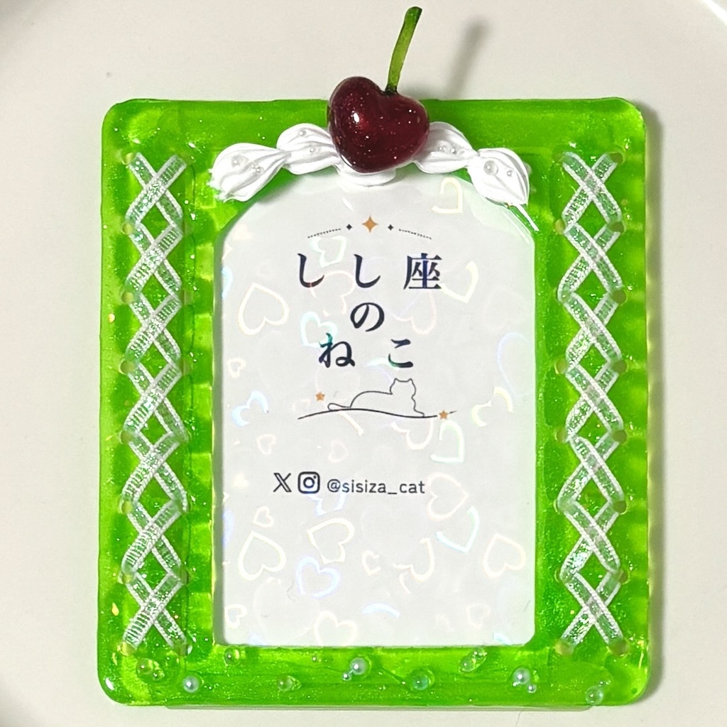 クリームソーダ風カードケース