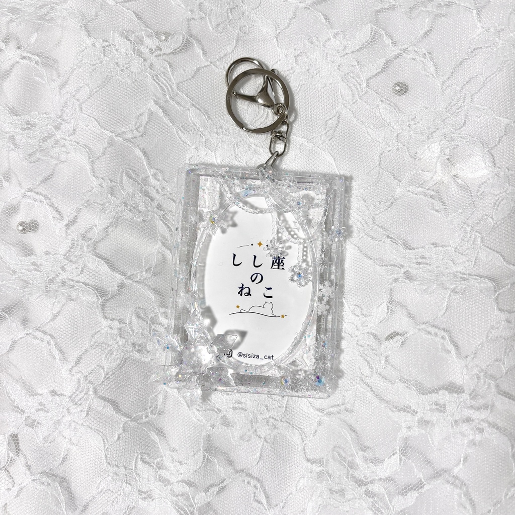 雪の結晶カードケース