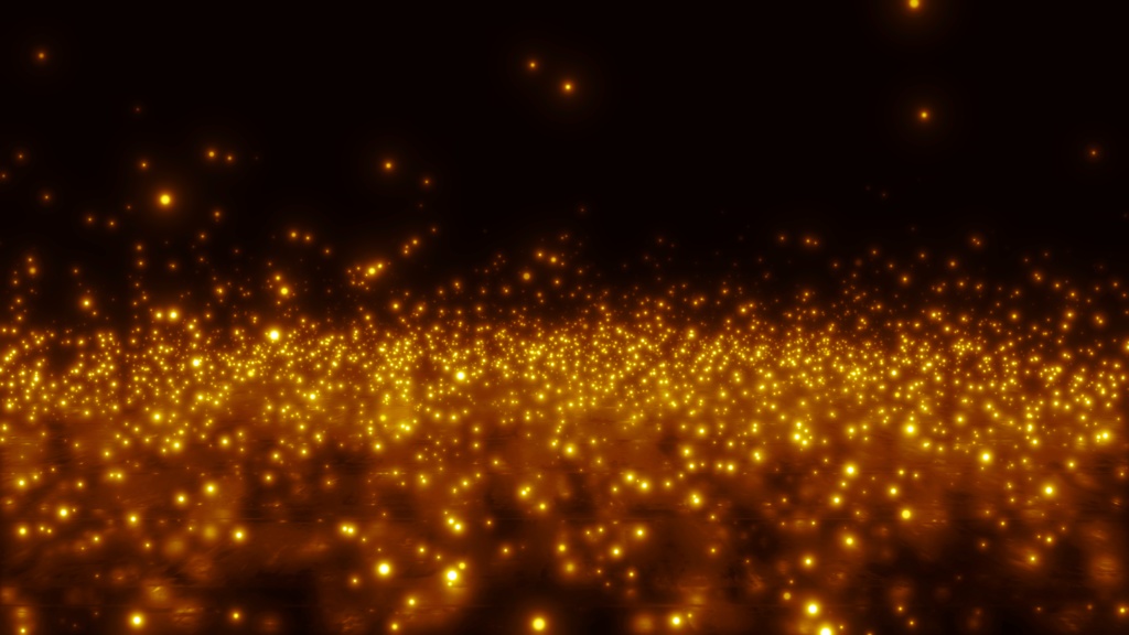 【無償あり】床に反射するパーティクルエフェクト【4K/60fps】