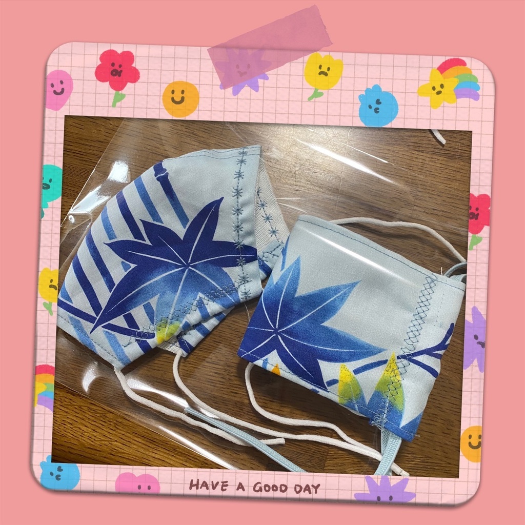 【ガーゼマスク】涼しげ夏マスク2点セット