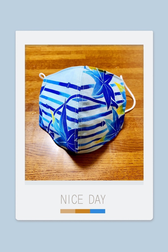 【ガーゼマスク】涼しげ夏マスク2点セット