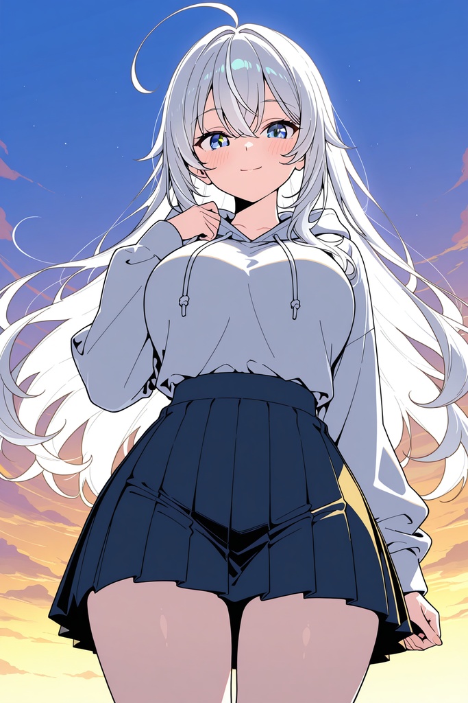 銀髪美少女の誘惑アングル~秘密のキャンパスライフ~