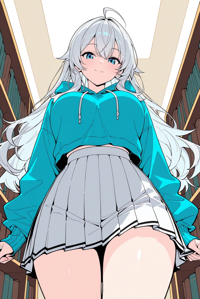 銀髪美少女の誘惑アングル~秘密のキャンパスライフ~