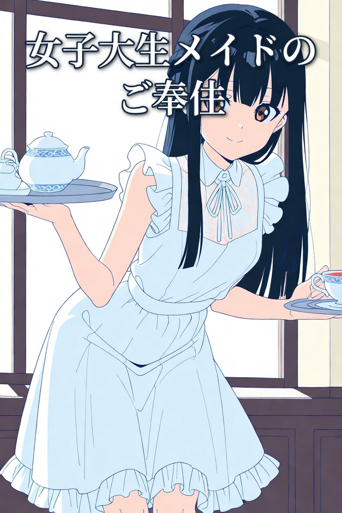 女子大生メイドの魅力イラスト集