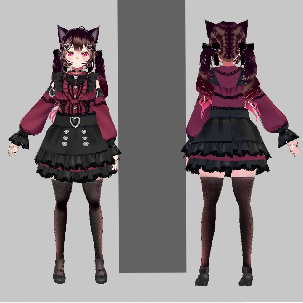 【オリジナル3Dモデル】しゅりちゃん【VRM Vroid】