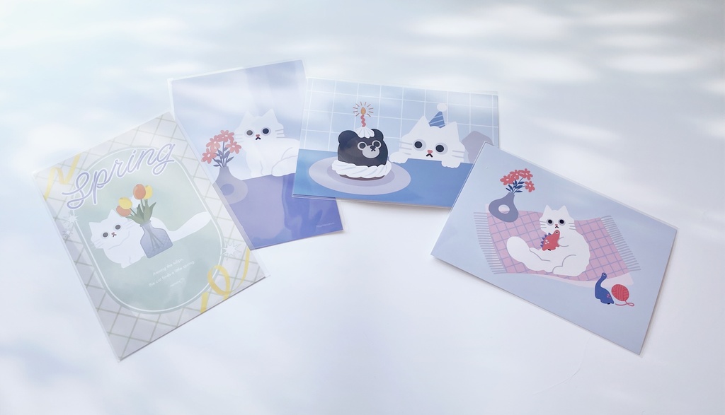 ねこのポストカード