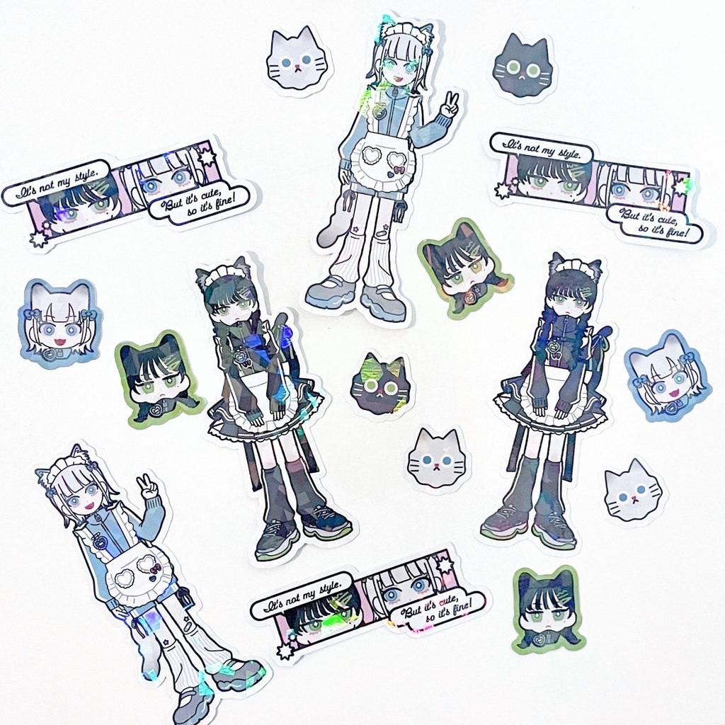 ねこメイドシール