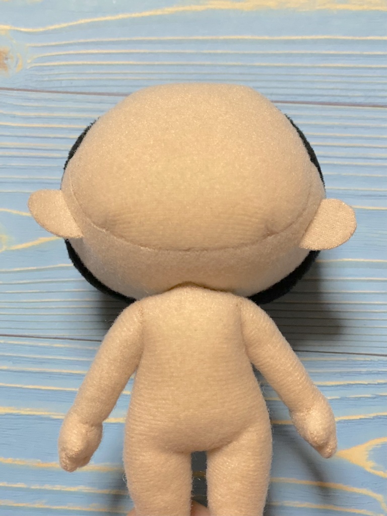 色んな方向を向けるぬいぐるみの首の作り方(2パターン)