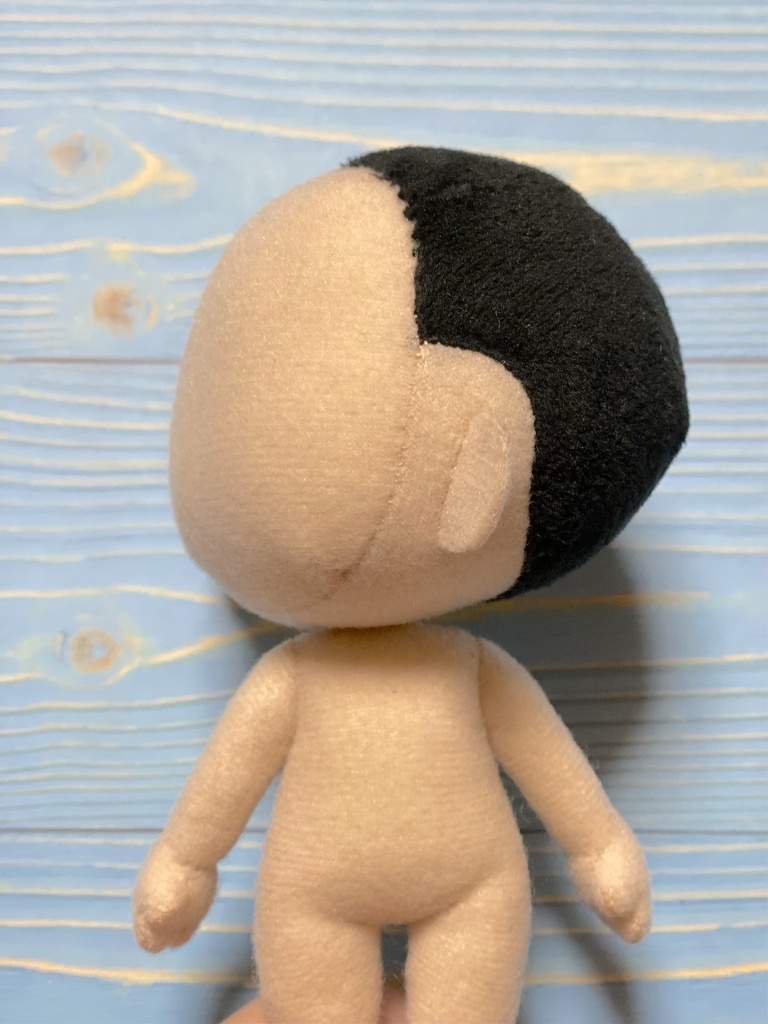 色んな方向を向けるぬいぐるみの首の作り方(2パターン)