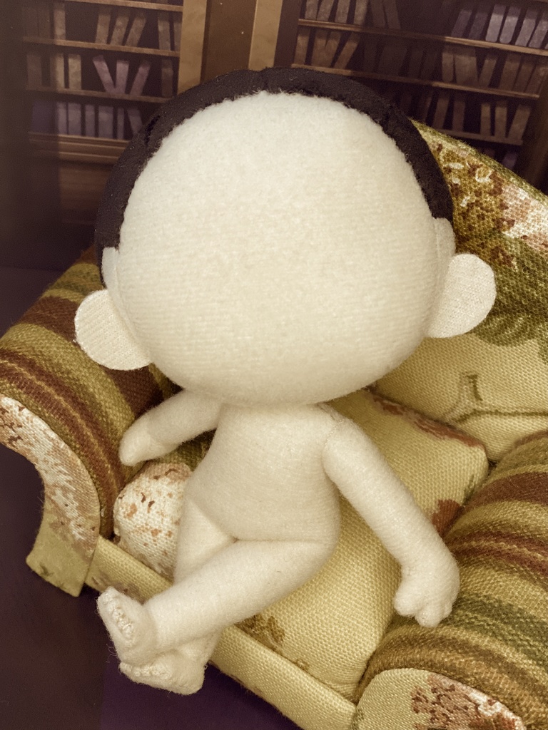 色んな方向を向けるぬいぐるみの首の作り方(2パターン)