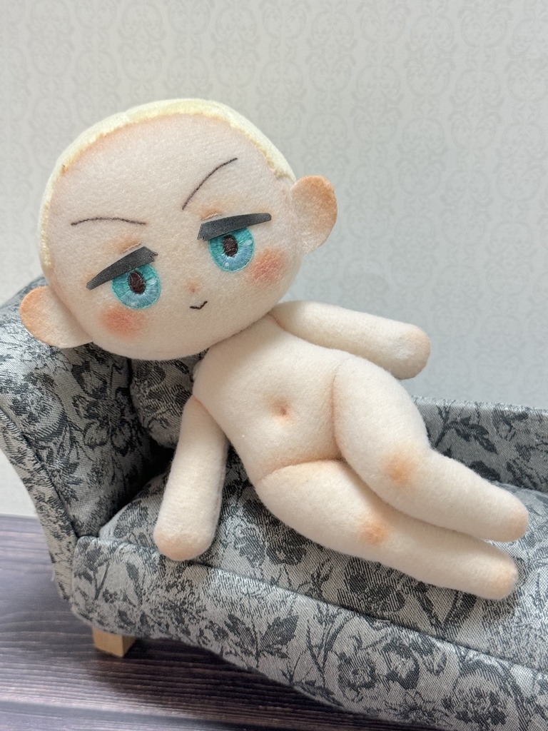 むちむちボディのぬいぐるみの型紙と作り方