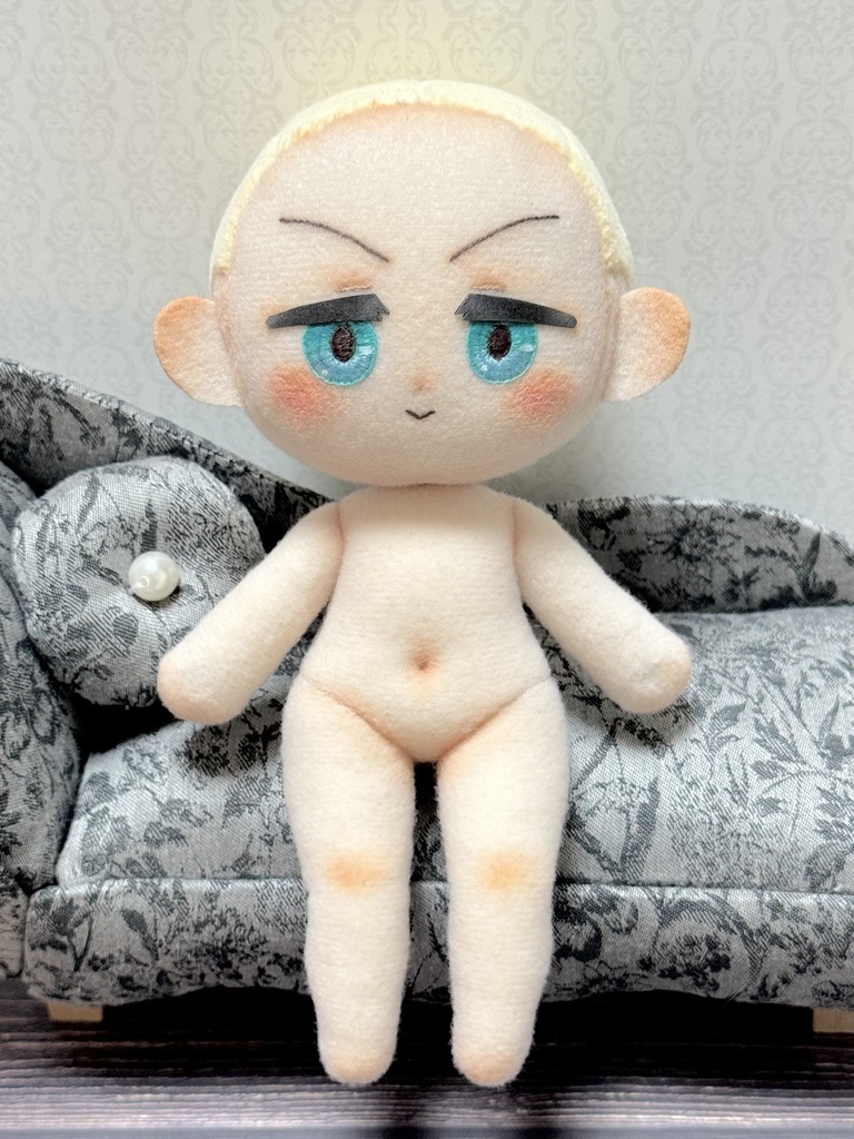 むちむちボディのぬいぐるみの型紙と作り方