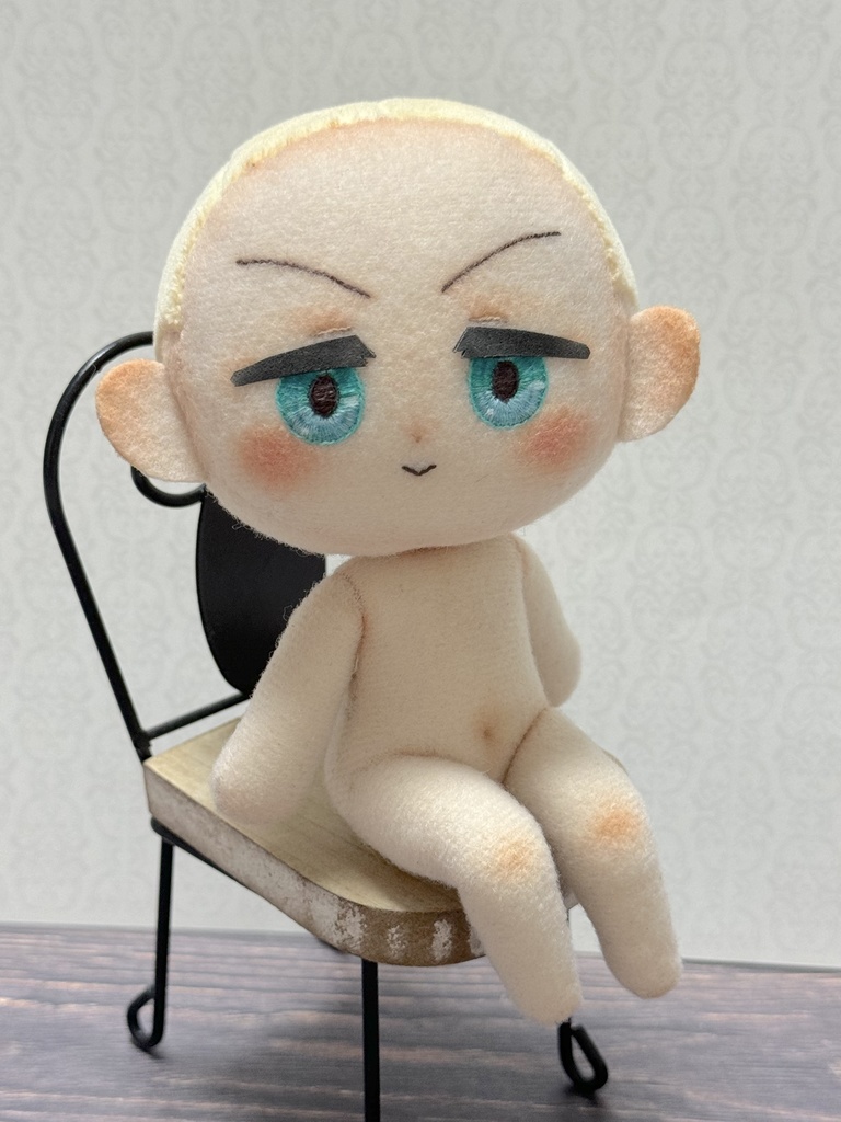 腰掛けぬいぐるみの型紙と作り方
