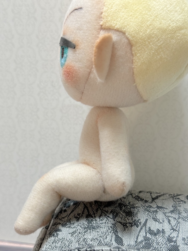 腰掛けぬいぐるみの型紙と作り方