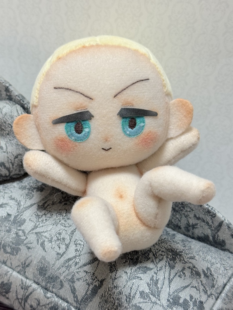 腰掛けぬいぐるみの型紙と作り方