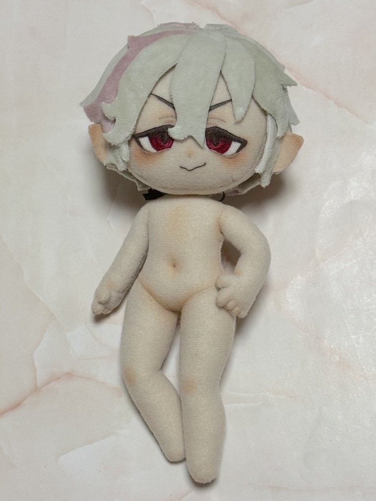 ドール体型なぬいぐるみ(男の子ボディ)の型紙と作り方